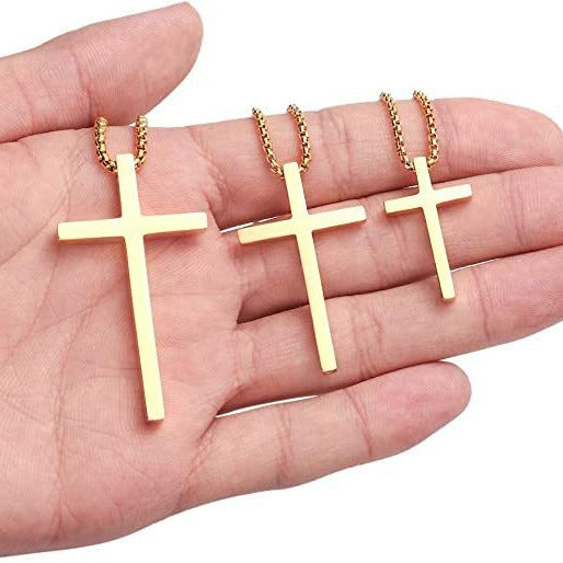Wholesale  Stainless Steel Cross Necklace  Personalit Chain
