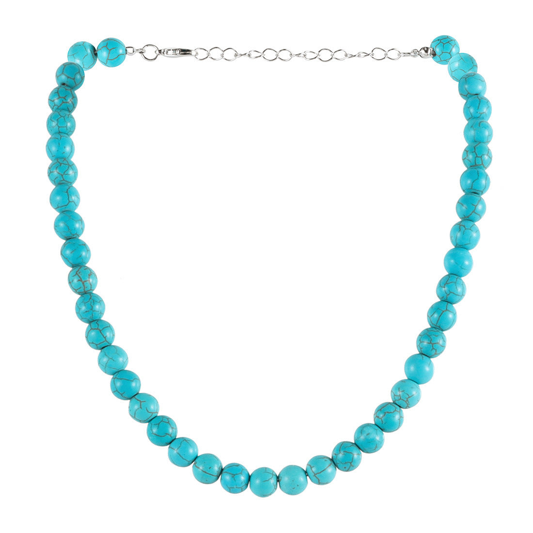 Wholesale Zinc Alloy Turquoise Beaded Necklace Retro Fairy Style Jewelry Accessory