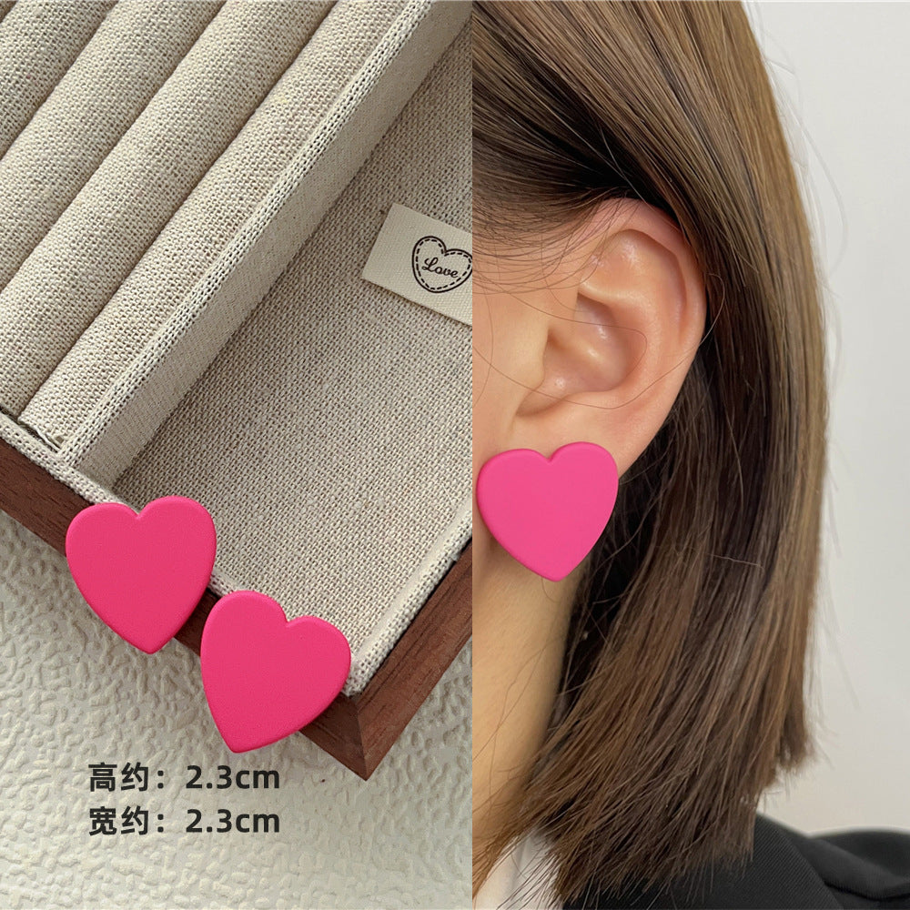 Wholesale Candy Color Geometric Square Circle C Shape Earrings