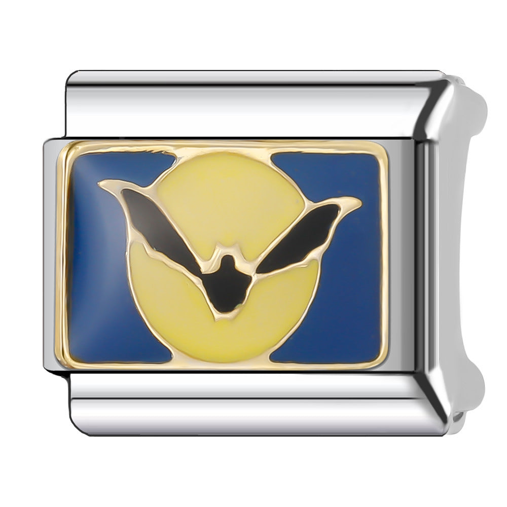 Wholesale Italian Charm Bracelet 9mm DIY Splicing Halloween Series Stainless Steel Composable Bracelet