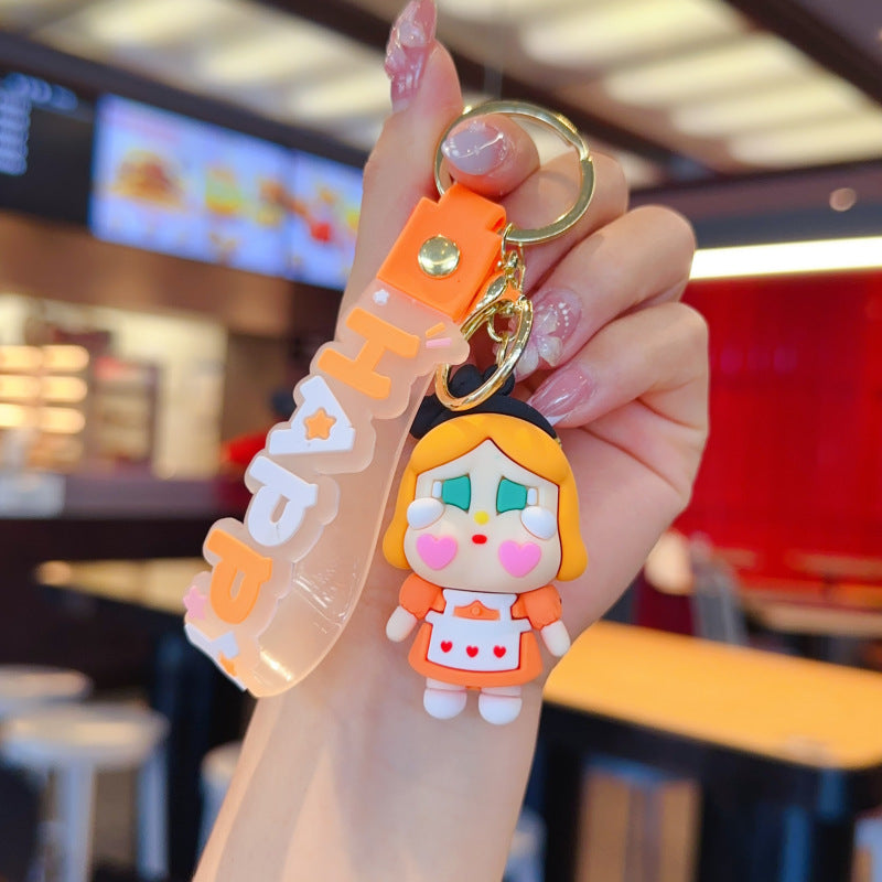 Wholesale Cute cartoon silicone keychain