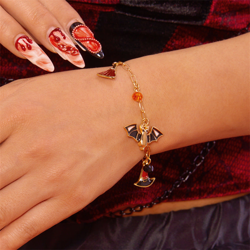 Wholesale  Oil-Dripping Bat Bracelet