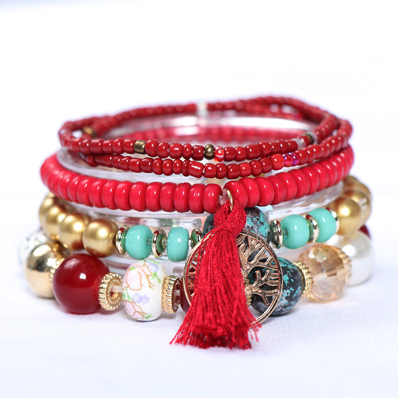 Wholesale Bohemian Multi-layered Tree of Life Bracelet ACC-BT-NaiHong010