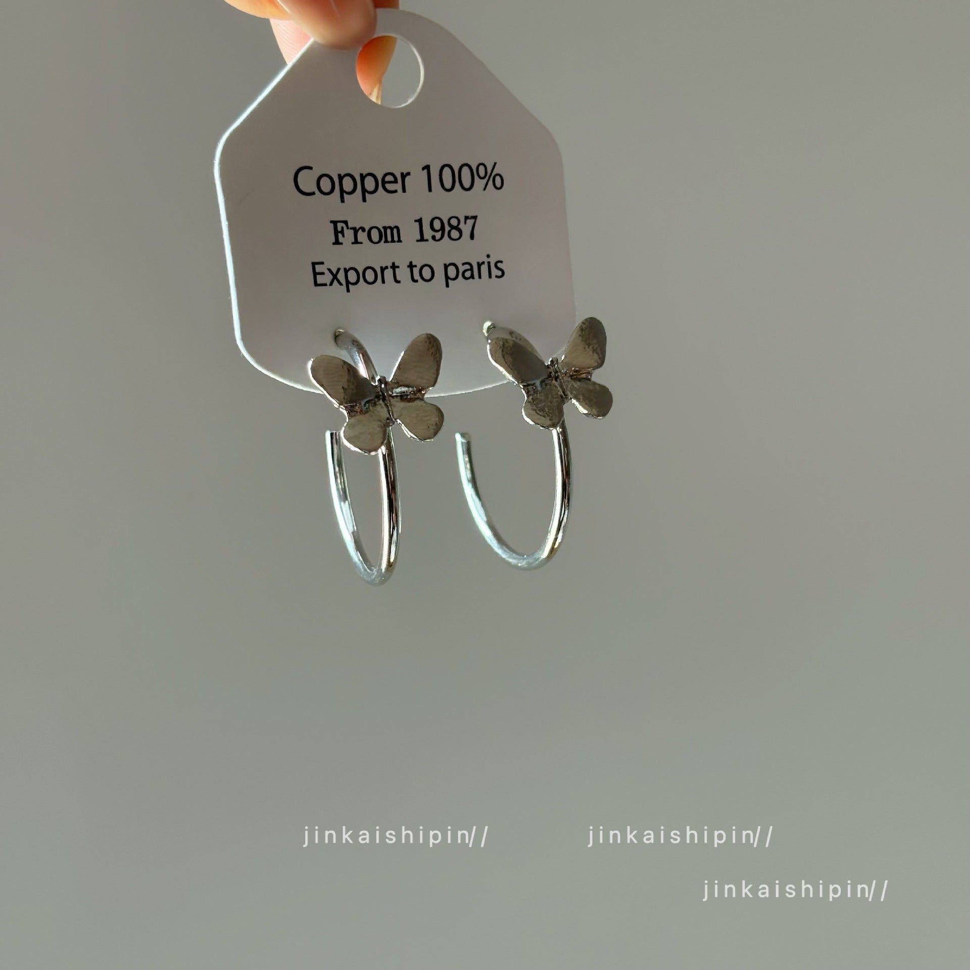 Wholesale silver Butterfly Ear Ring High Beauty  Earrings