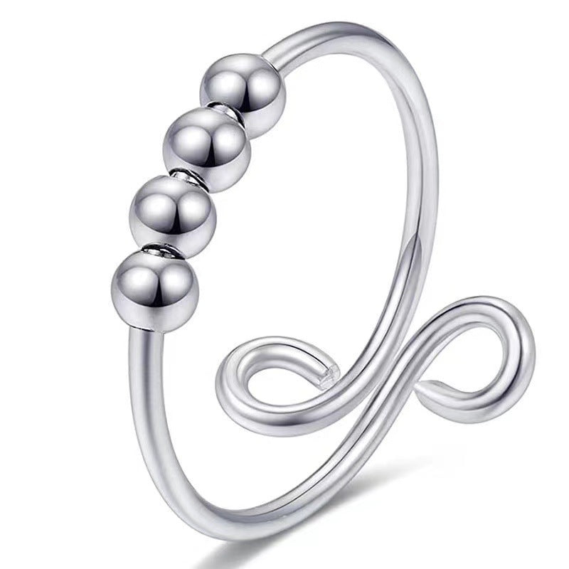 Wholesale Copper  open double-layer adjustable pressure ring