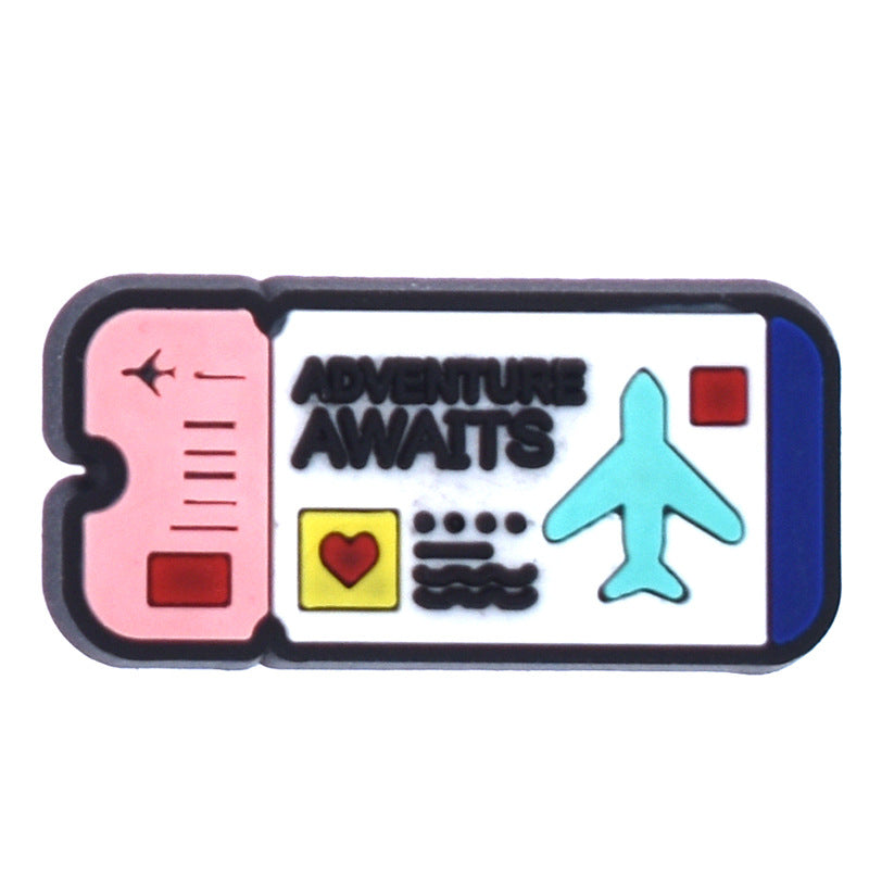 Wholesale Random 100pcs Travel Scenery Series Shoes Accessories Shoes Charms