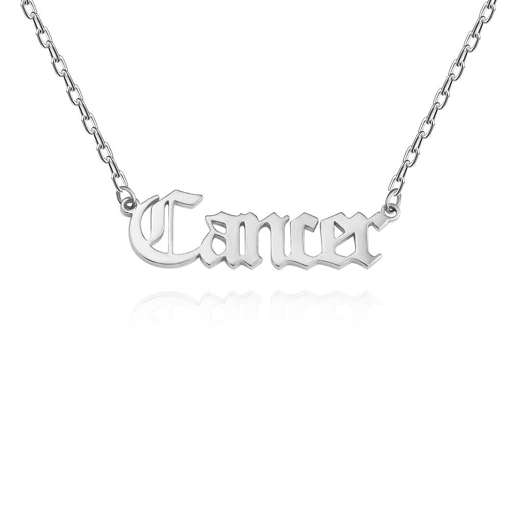 Wholesale Stainless Steel 12 Zodiac Letter Necklace ACC-NE-MiYi004
