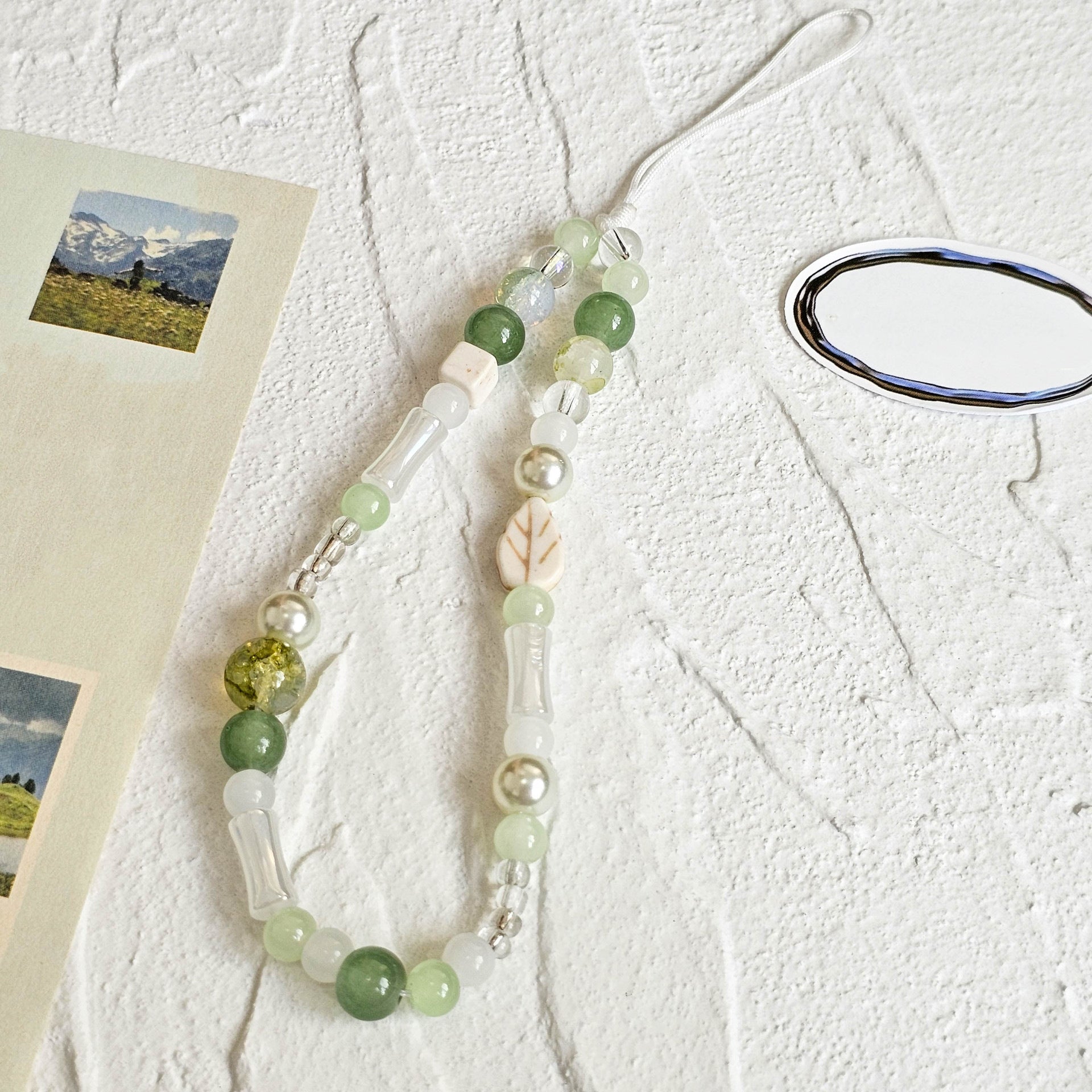 Wholesale Simple beaded lanyard keychain