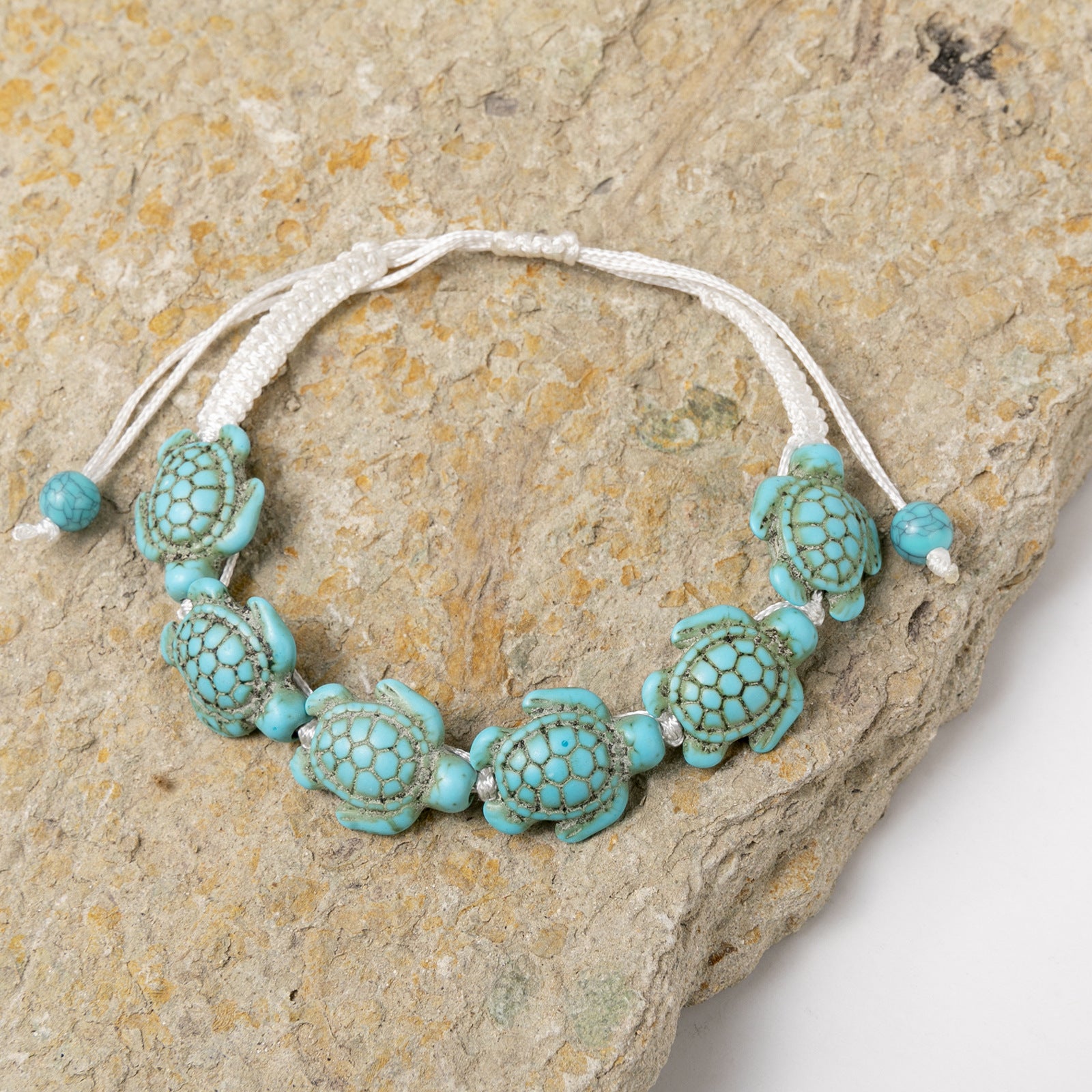 Wholesale turtle woven bracelet bohemian Turquoise Turtle hand-woven bracelet