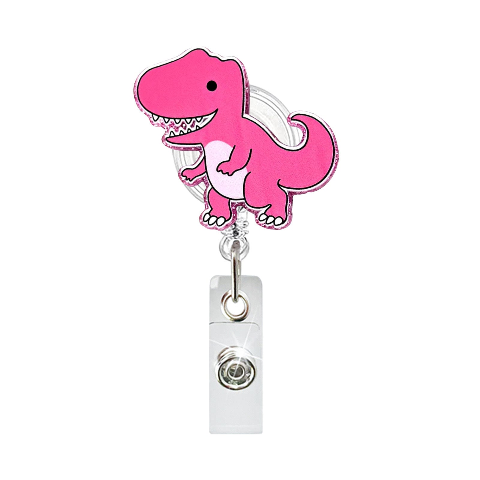 Wholesale Acrylic Fun Zoo Undersea Theme Badge Reel Keychain