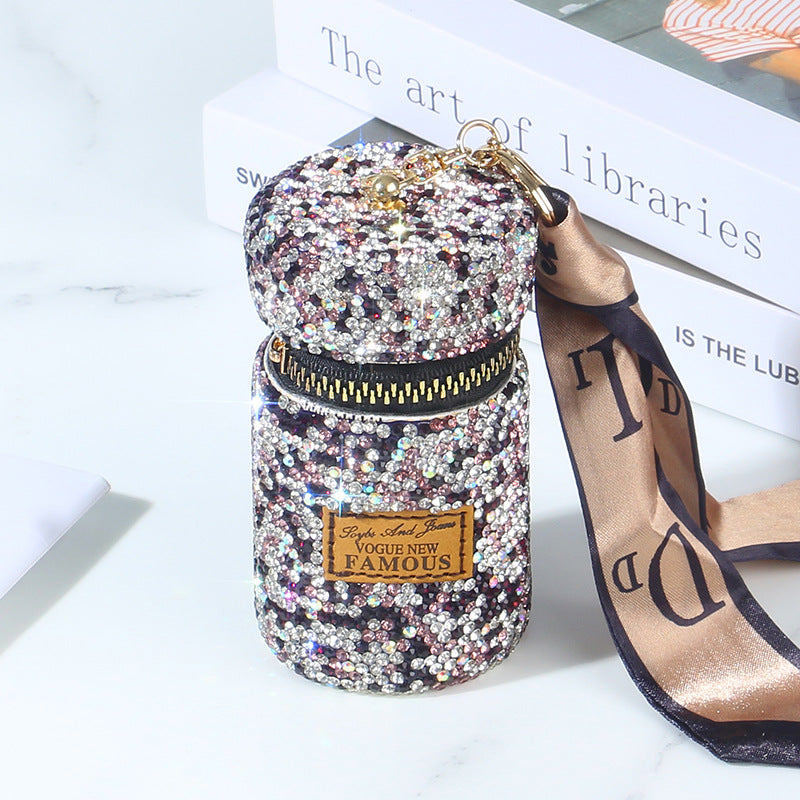 Wholesale Love Heart Diamond Coin Purse Keychains ACC-KC-RuiJie001