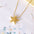 Wholesale Titanium Steel Gloss Five-pointed Star Clavicle Chain  Necklace