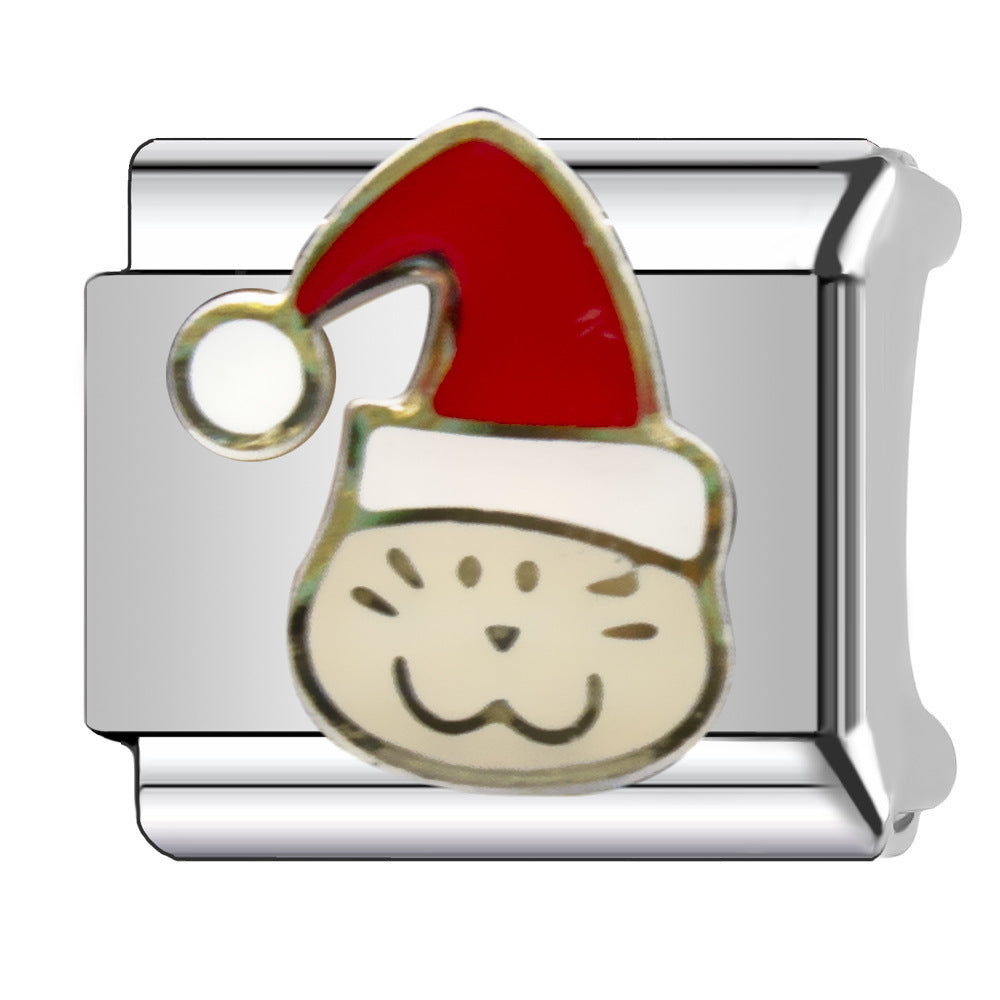 Wholesale Italian Charm Bracelet 9mm DIY  Christmas   Creative Stainless Steel Composable Bracelet