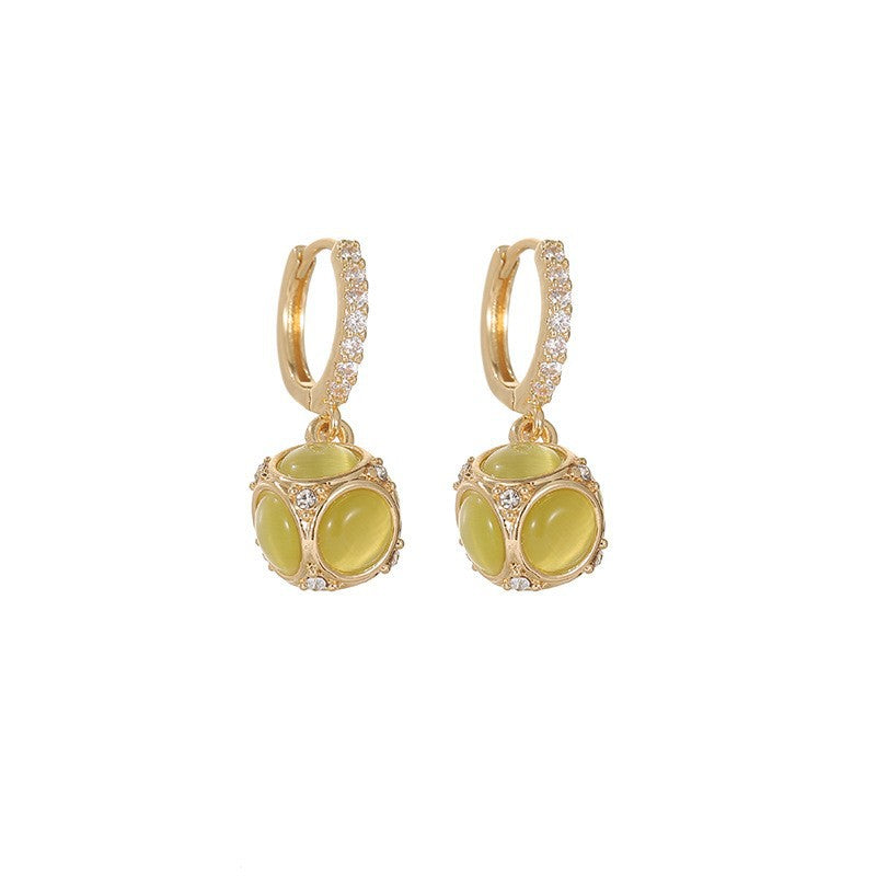 Wholesale s925 silver needle long square tassel earrings