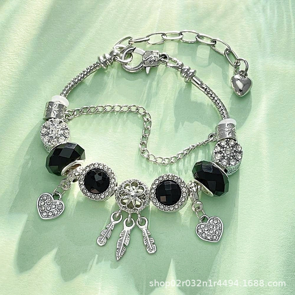 Wholesale Dream Catcher Love Heart Pendant Bracelet