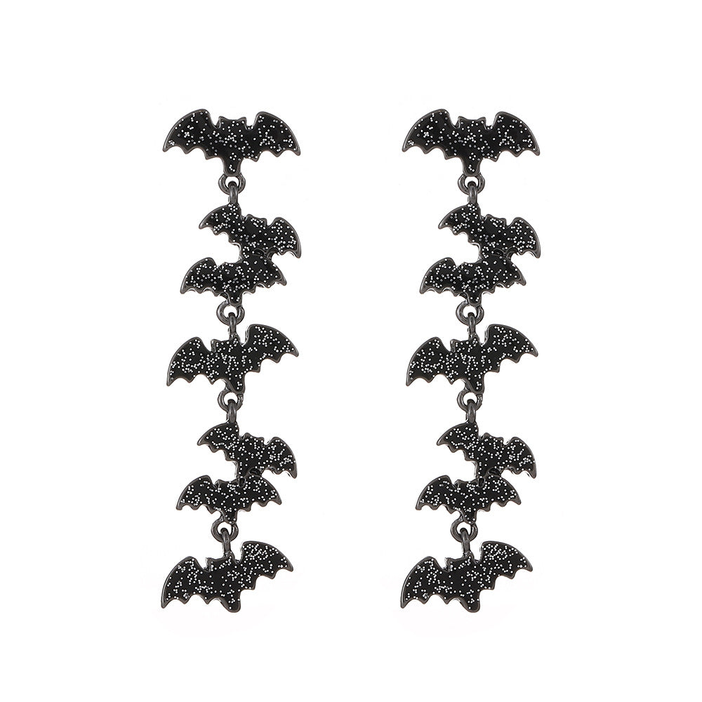 Wholesale  funny little devil bat  pumpkin earrings