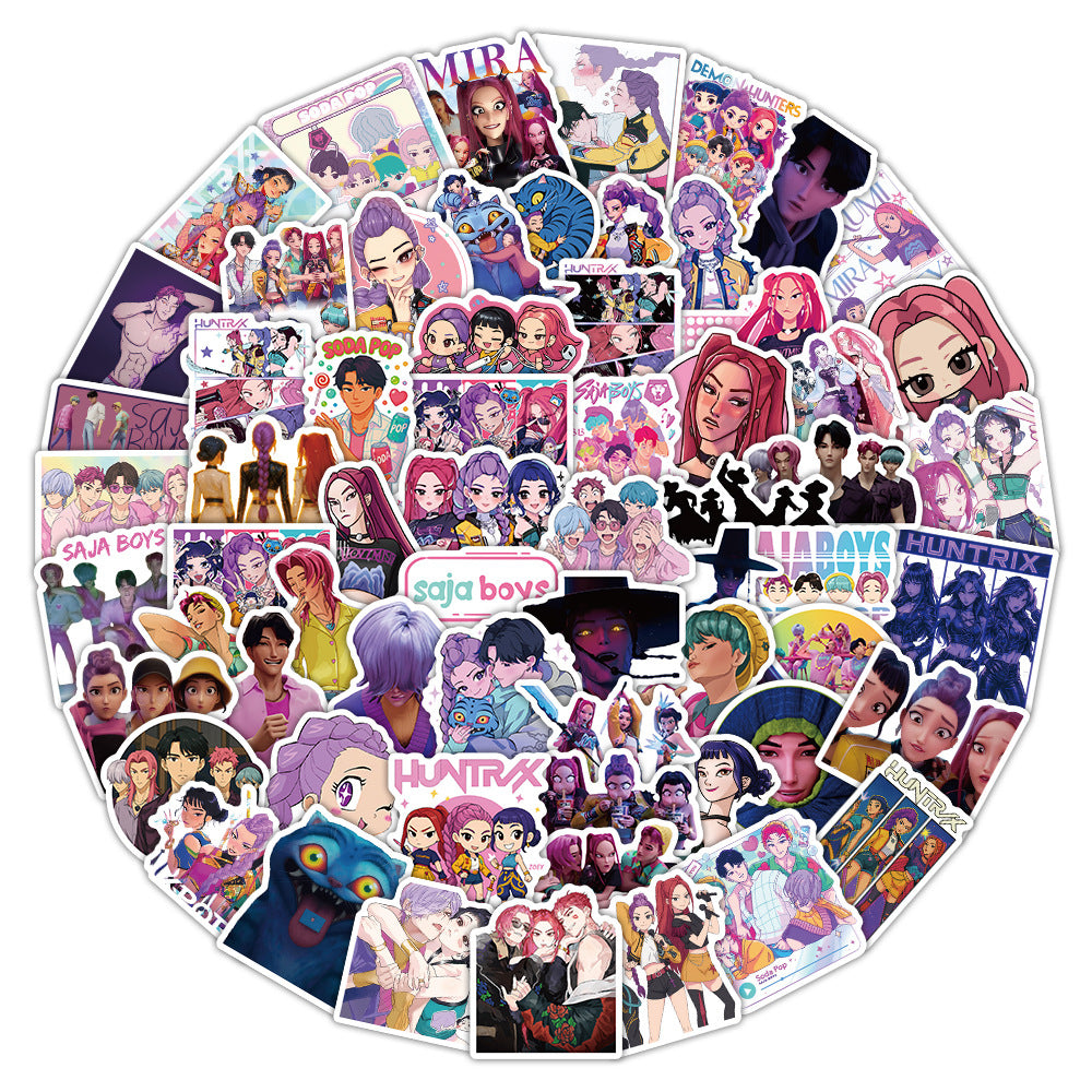 Wholesale 103pcs/pack KPop Stickers Illustration DIY Notebook Stickers