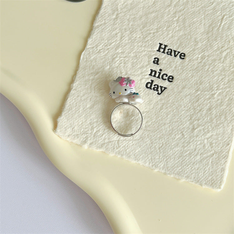 Wholesale  Beaded Cat Ring