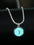 Wholesale Silver creative  moon oil drop luminous glowing blingbling cauliflower necklace