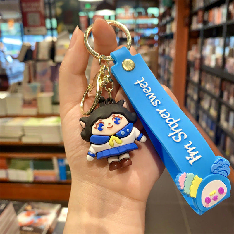 Wholesale Cartoon Cute Silicone Keychain ACC-KC-Lanb003