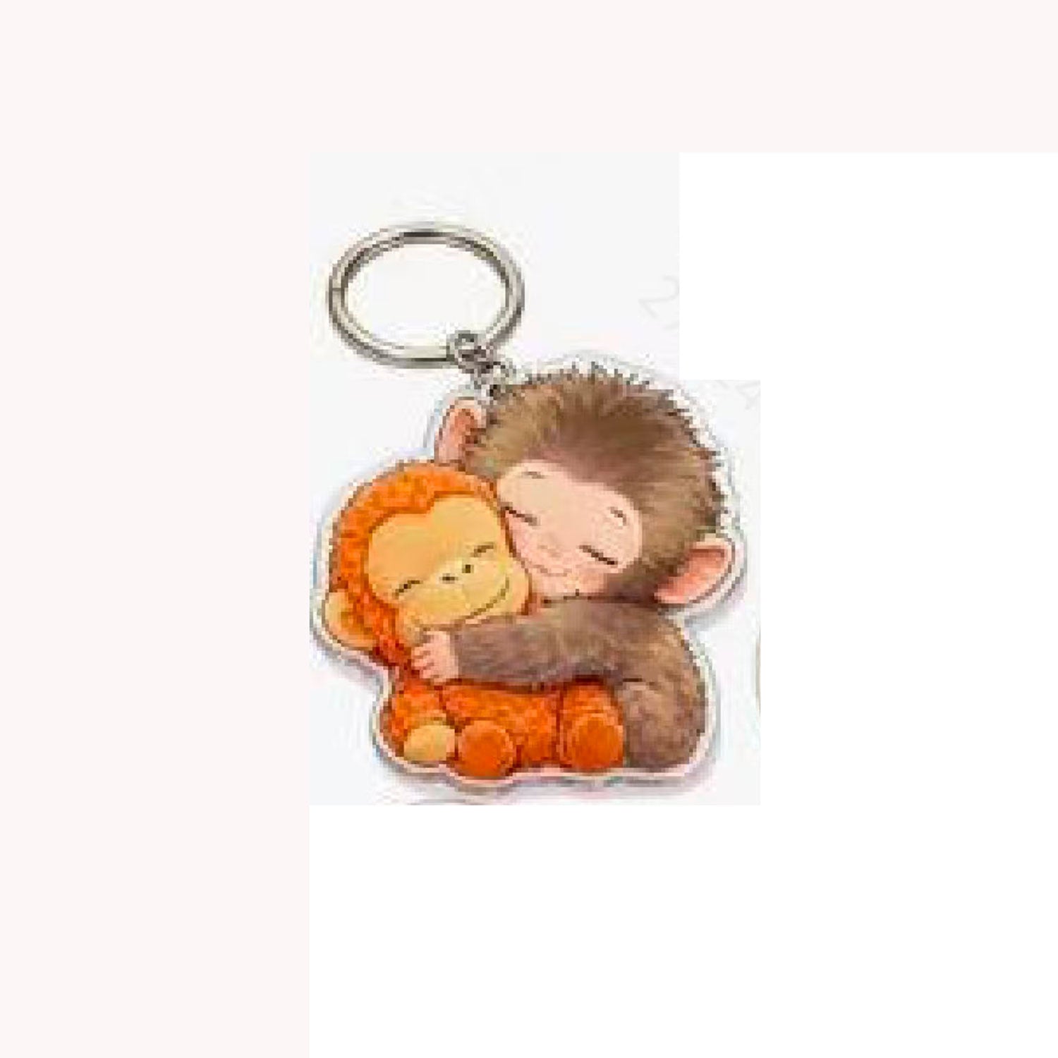 Wholesale Punch Monkey Baby Acrylic Keychain Western Style 2D Flat Pendant for Boutique Resale Bag Charm