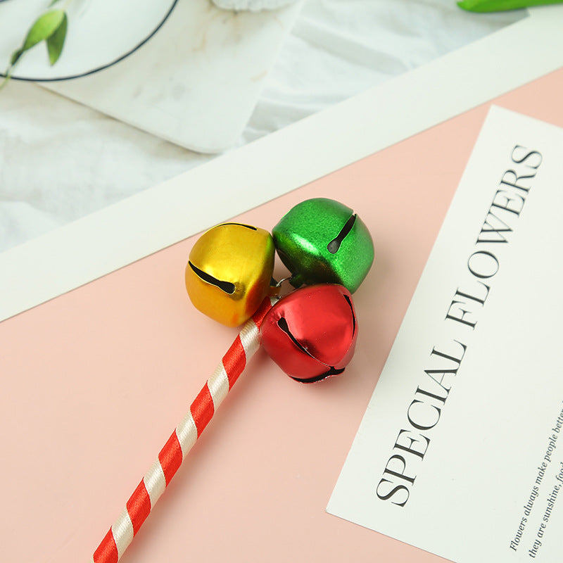 Wholesale 5pcs Christmas Bell three-color Bell ballpoint pen