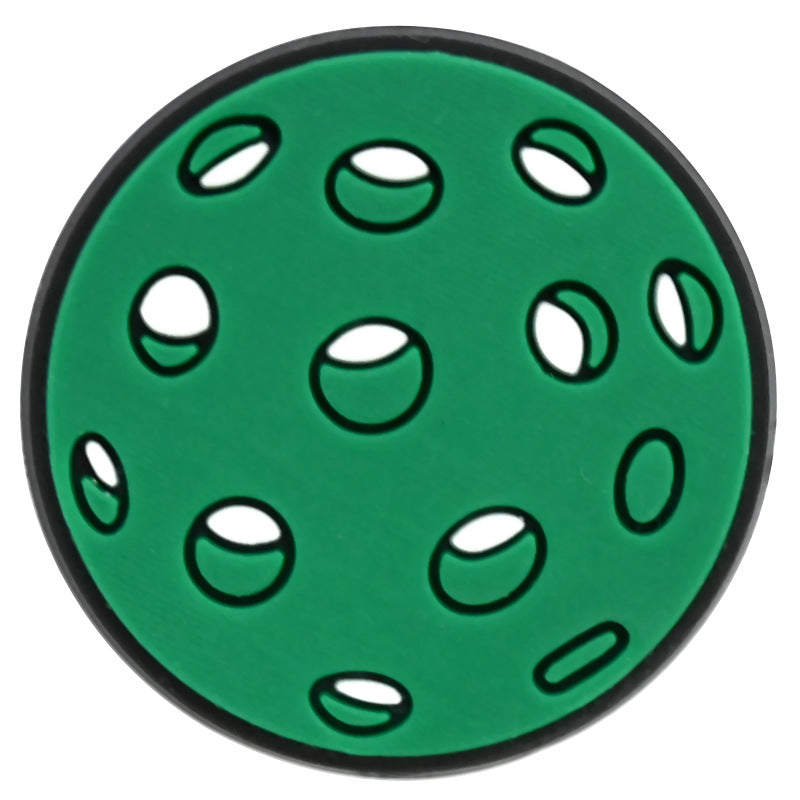 Wholesale Random 100pcs Pickle Ball PVC Soft Rubber Shoe Buckle Decoration ACC-SC-RYY078