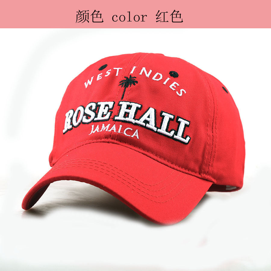 Wholesale Embroidered Letter Baseball Cap Women' s Solid Black Sun Protection Outdoor Sports Casual