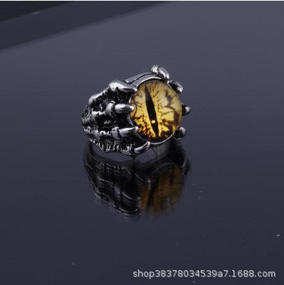 Wholesale Fashion Evil Eye Ring Adjustable Zinc Alloy Jewelry Accessory for Resale
