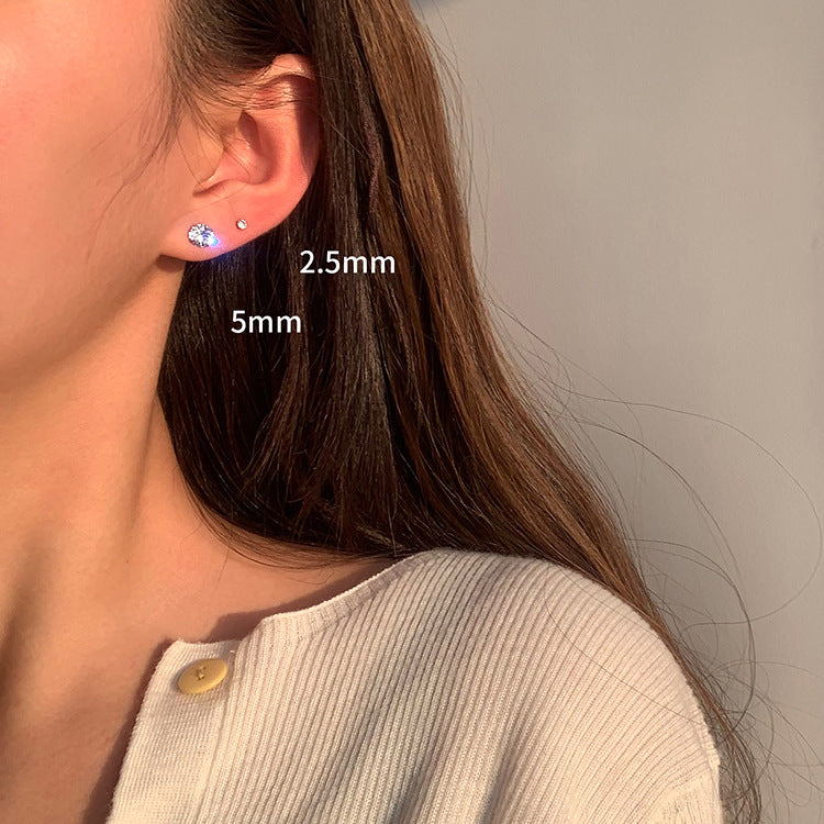 Wholesale Chic Copper Electroplated Sparkling Earrings Fashion Jewelry Accessory for Women