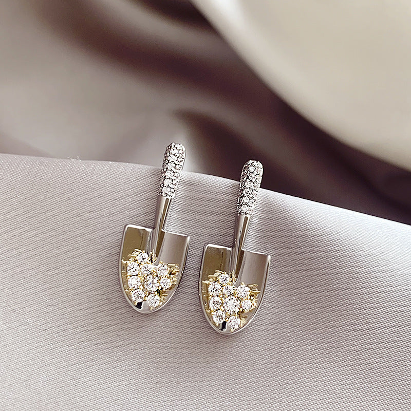 Wholesale Fashion Zirconia Unique Shovel Earrings ACC-ES-HaoWen006