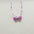 Wholesale gradient color bronzing butterfly sweet pendant rice beads beaded necklace