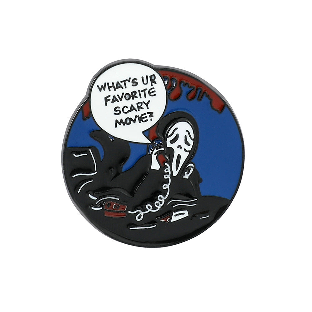 Wholesale  5pcs Scream Series  Metal Brooch