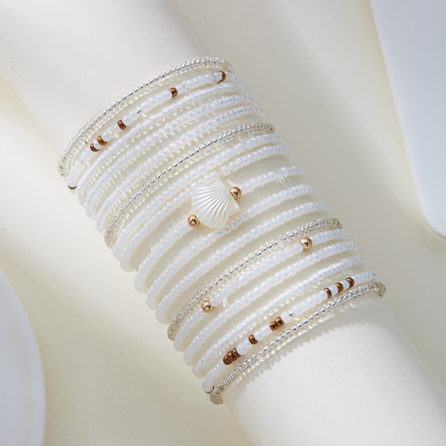 Wholesale  Rice Bead  Multi-layer Stacked Wear Bracelet