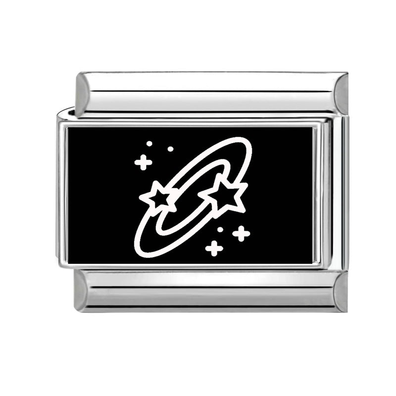 Wholesale  9mm Italian Charm Starter Bracelets DIY square Single Section Creative Stainless Steel Composable Bracelet
