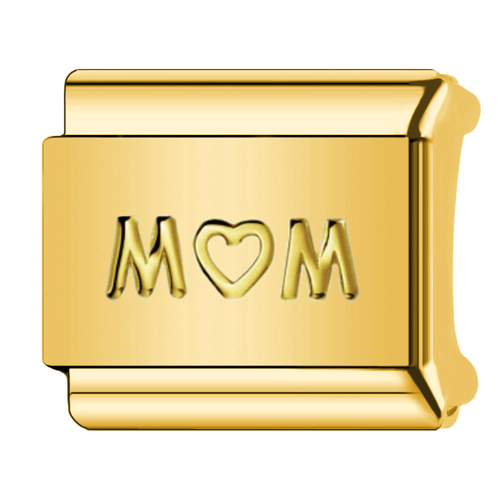 Wholesale Italian Charm Bracelet 9mm DIY  cat paw   Creative Stainless Steel Composable Bracelet