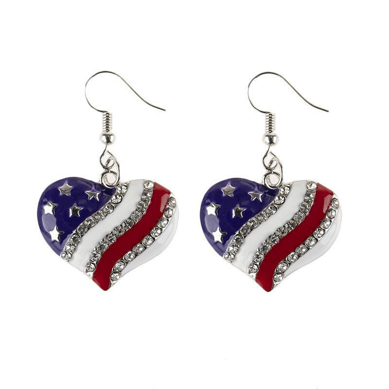 Wholesale  Independence Day Flag Series Earrings