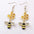 Wholesale asymmetrical matching cartoon insect earrings