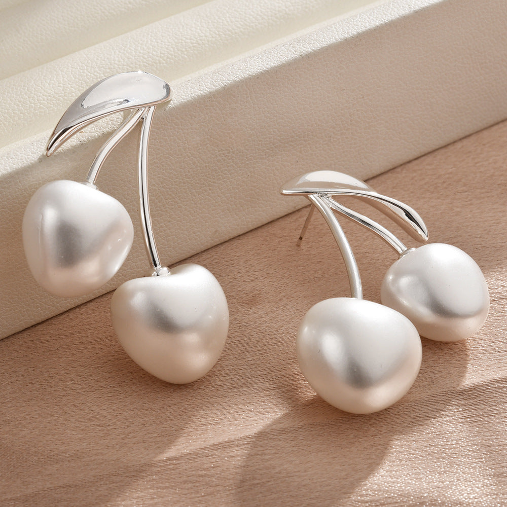 Wholesale Cherry Ball Pearl Earrings