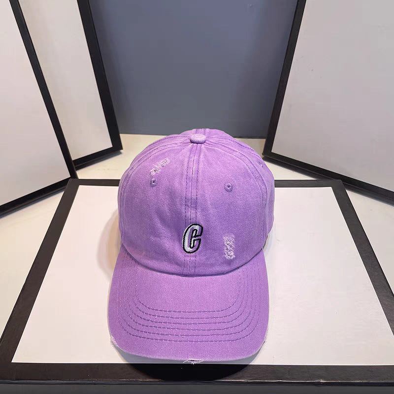 Wholesale Letter Baseball Cap Washed Dopamine Cap Hat ACC-HT-RunXie003