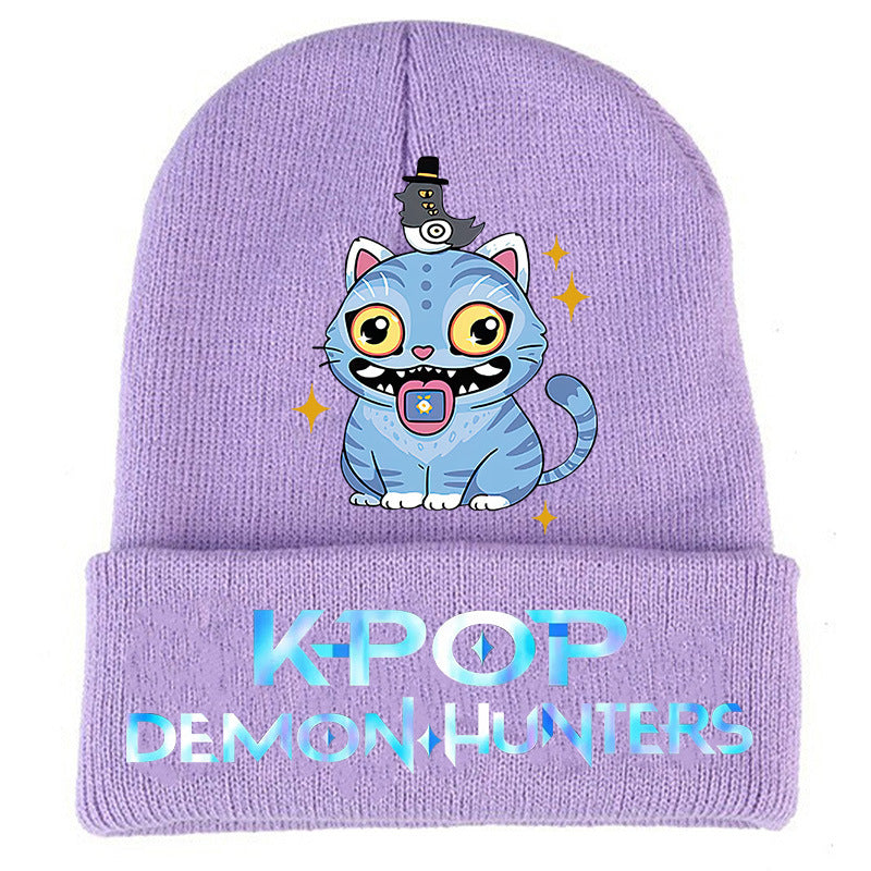 Wholesale kpop anime cartoon knitted hat Beanie