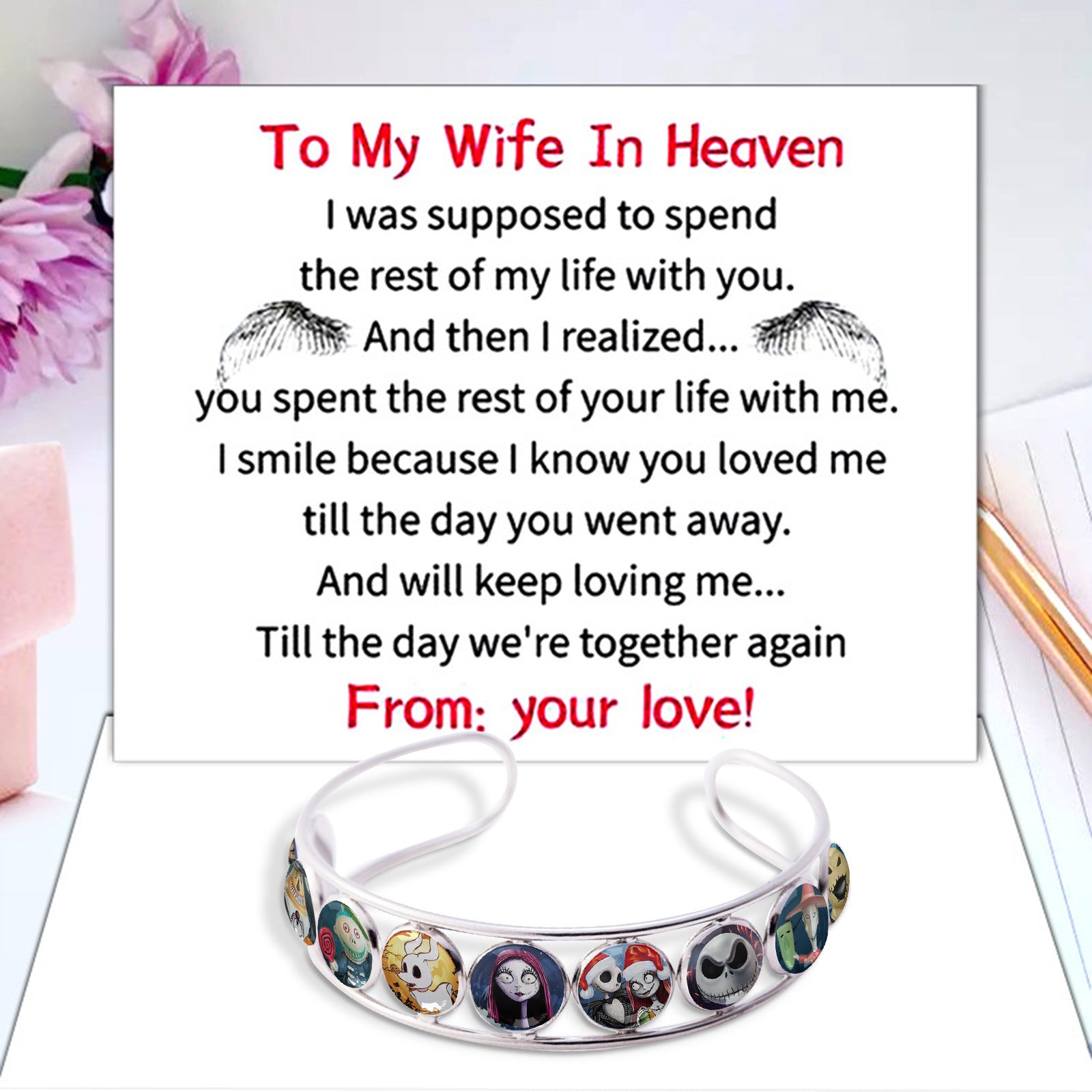 Wholesale Christmas Stainless Steel Time Gemstone Bracelet ACC-BT-Huhe003