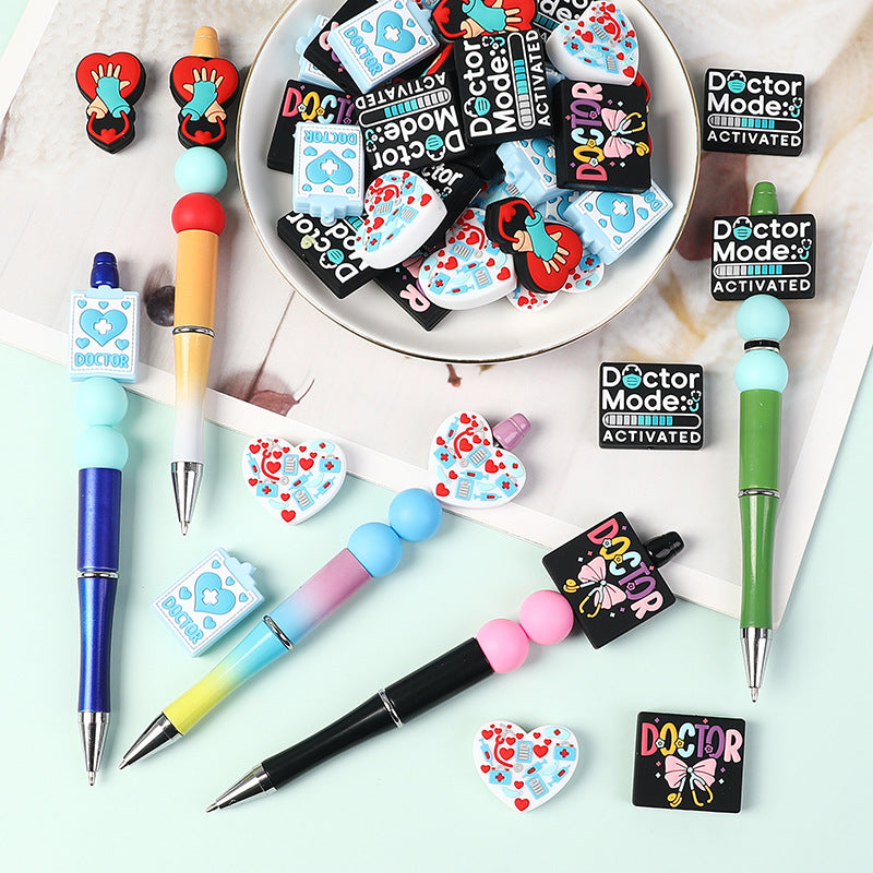 Wholesale 20pcs  Doctor Series   Focal Beads DIY Bead Accessories