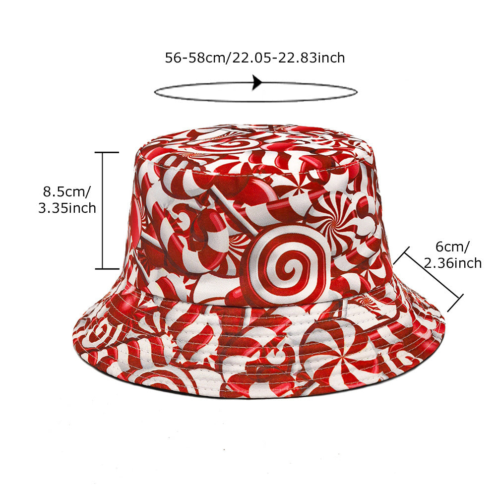 Wholesale  Candy Pattern Hat Bucket Hat