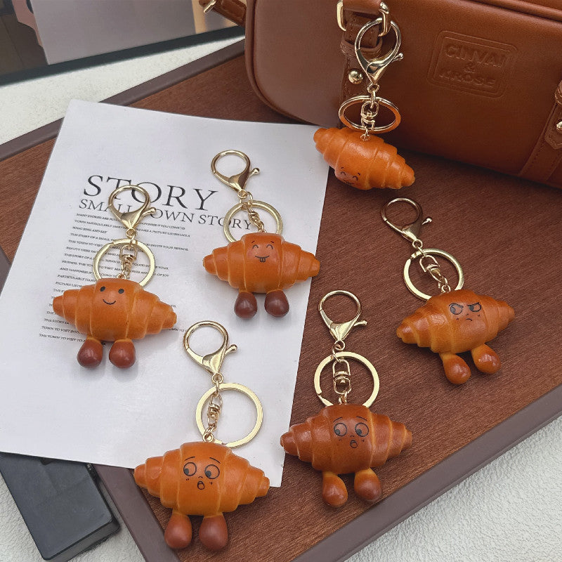 Wholesale Food Alkaline Water Bread Bag Pendant Keychains