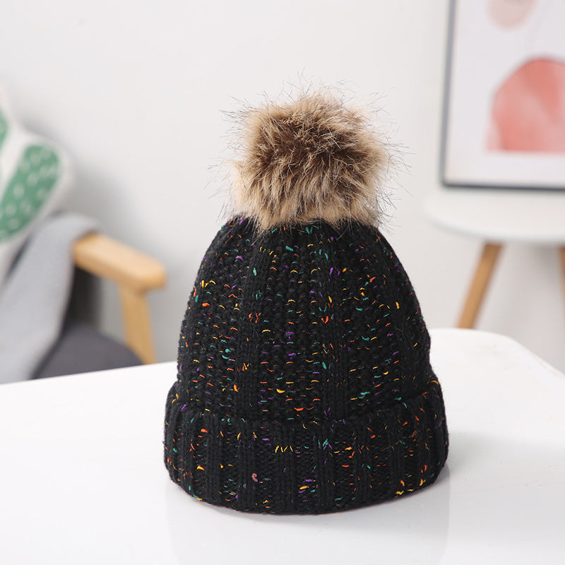 Wholesale Warm Pom Pom Knitted Hat ACC-HT-Suli005