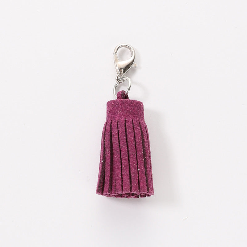Wholesale Velvet Macaron Tassel Keychain Bags and Pendants ACC-KC-HuiMei008