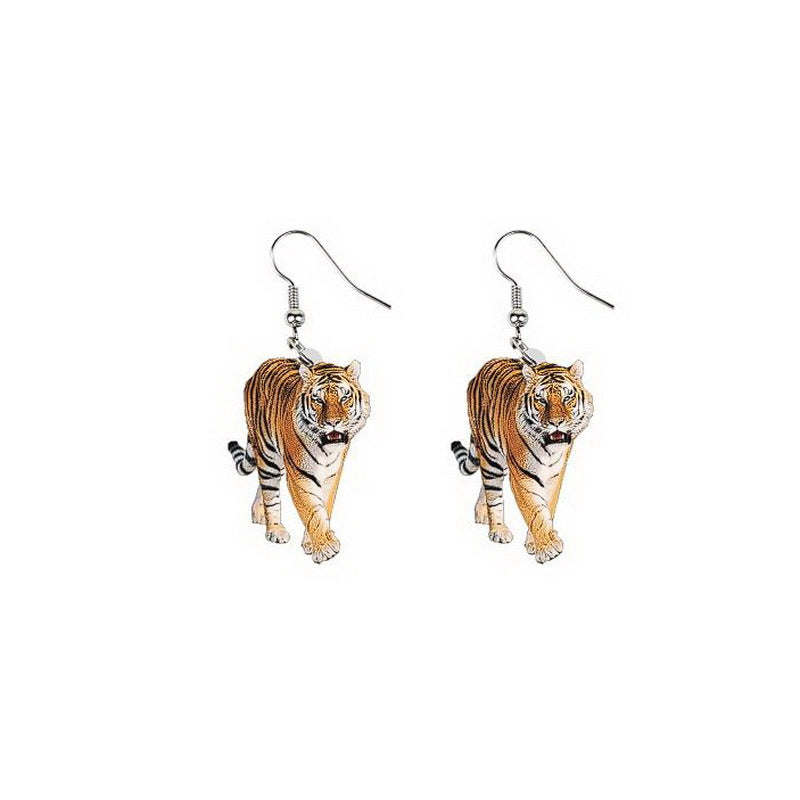 Wholesale Cute cow Fox Tiger Leopard earrings