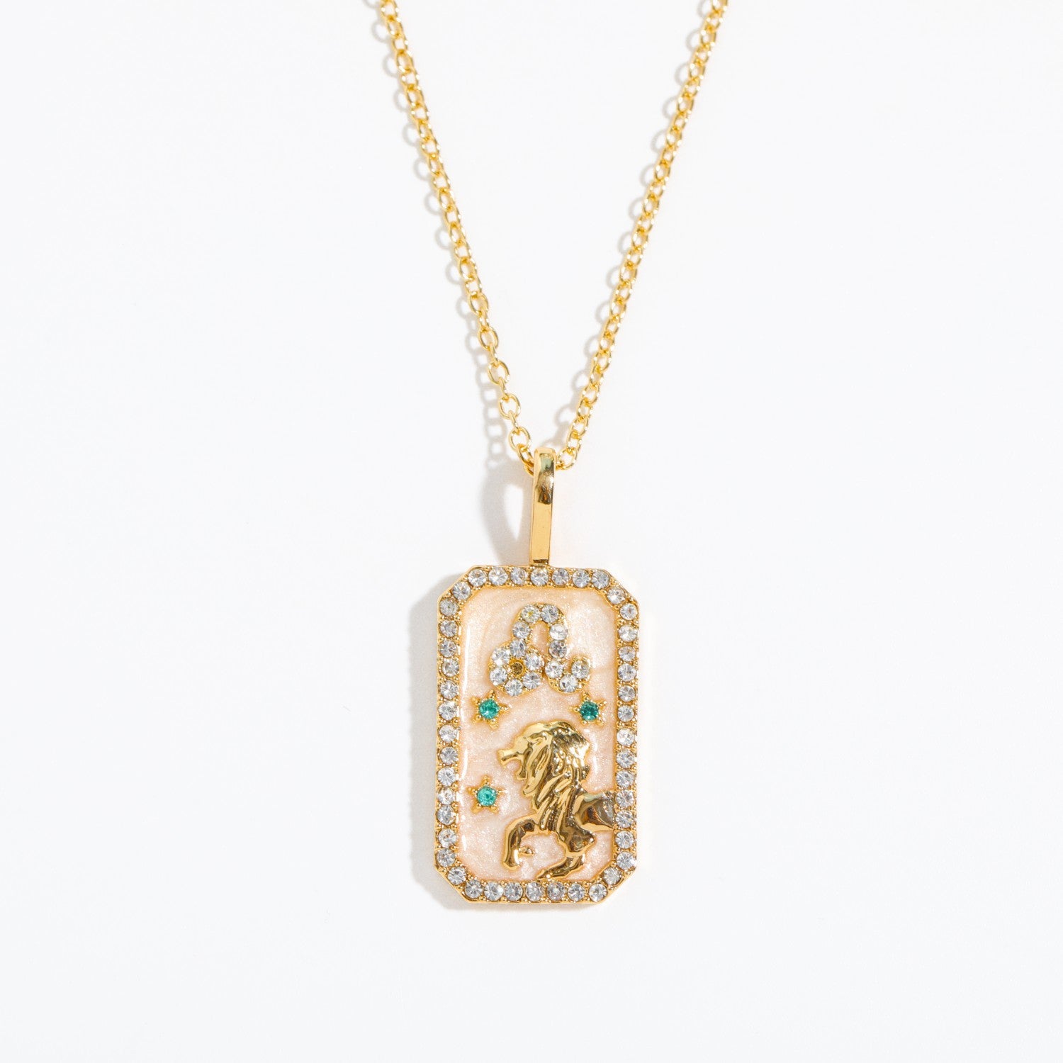 Wholesale  12 Constellation Light Luxury Niche Diamond Oil Dropping Color Necklaces