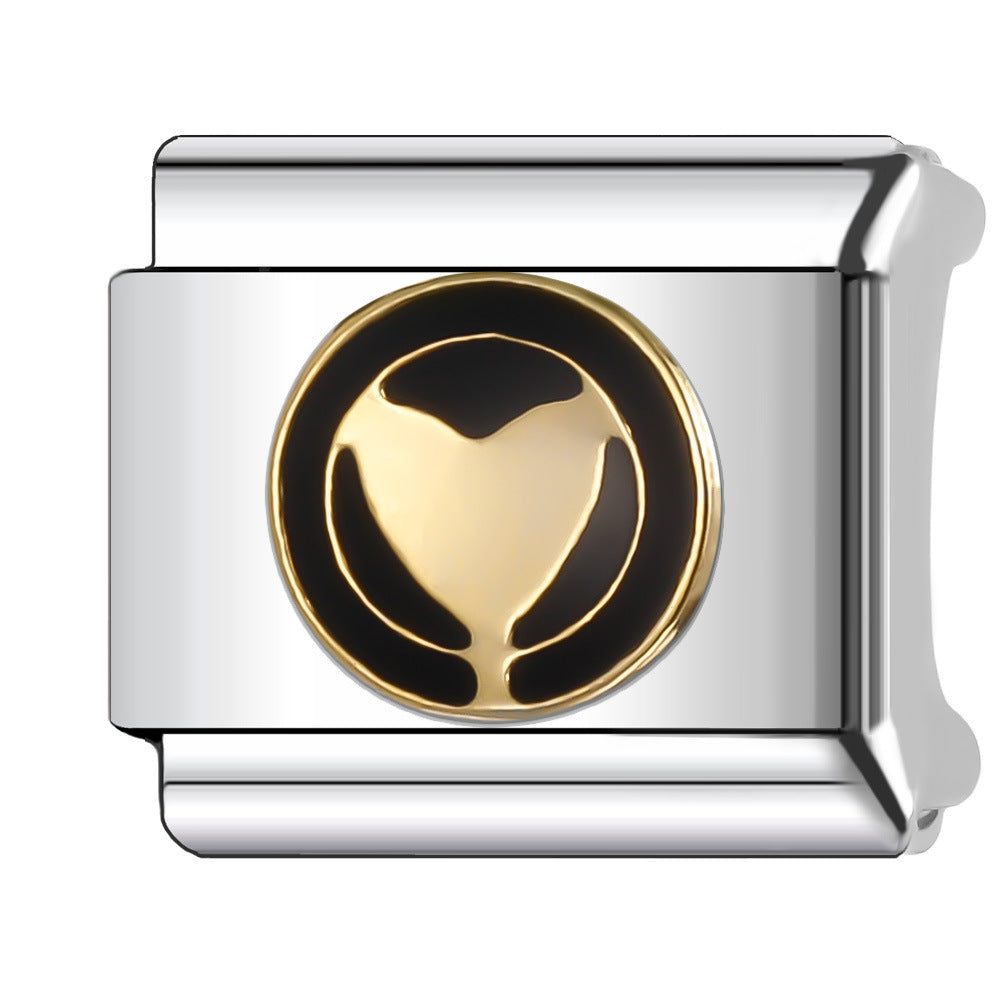 Wholesale Italian Charm Bracelet 9mm DIY Splicing Creative Eye Series Stainless Steel Composable Bracelet